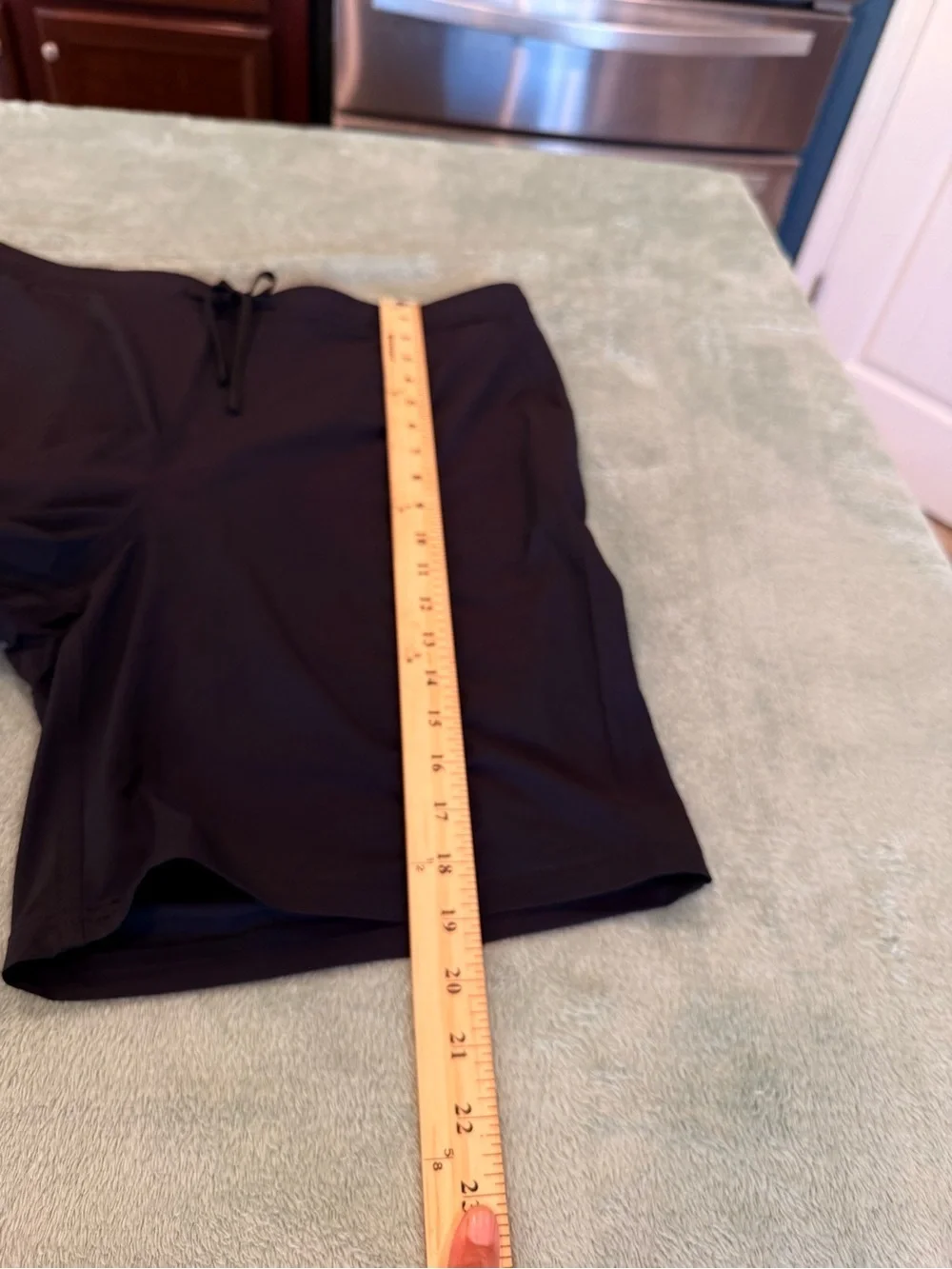 Kirkland Signature Swim Trunks Men’s Large Black Lined Drawstring Shorts NWOT